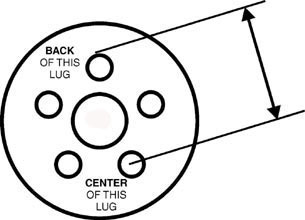 5 lug 5" bolt circle