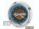 Neon Wall Clock Harley Davidson 12\"