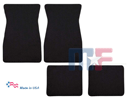 Nylon Loop Floor Mat Set black 69-73 Mustang