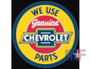 Tin/Metal Sign Chevrolet Parts 11.75\" round