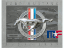 Placa metálica Mustang 35th Anniversary 16" x 12.5"