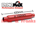 24222 Dynomax silenciador 3\" (76,2mm) 420mm anadido