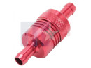 Edelbrock Fuel Filter Alu Red 3/8 \"(9.5mm) hose