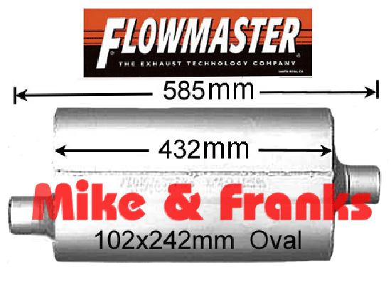 942551 Flowmaster 50 Delta Flow 2,5\" (63,5mm) Side-Center