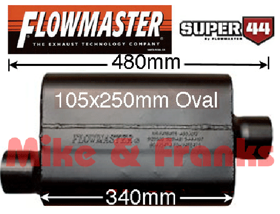 942546 Flowmaster Super 44  2,5" (63,5mm) Offset-Center