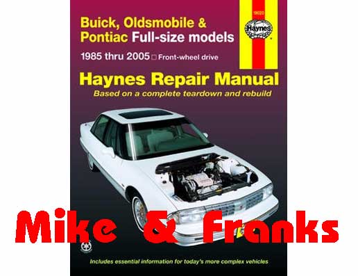 Repair manual 19020 Bonneville 1985-2005 Front wheel Drive