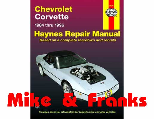 Manual de reparaciones 24041 Chevrolet Corvette 1984-96