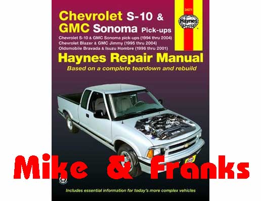 Repair manual 24071 Blazer S-10 Pickup Sonoma 94-04