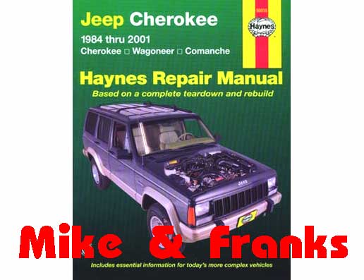 Repair manual 50010 Jeep Cherokee Comanche 1986-2001