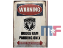 Placa metálica RAM Parking Only 8" x 12" (ca. 20cm x 30cm)