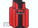 1727R04 Rubber floor mats \"R Racing\" black/red