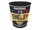 Trash can vintage aluminum \"Shelby Racing\"