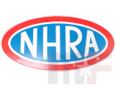 Tin sign "NHRA" oval vintage 13.6" x 18.4" (approx. 35cm x 47cm)