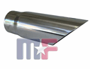 Stainless Steel 2,5\" (63,5mm) Exit 3\" (76,2mm) 230mm length